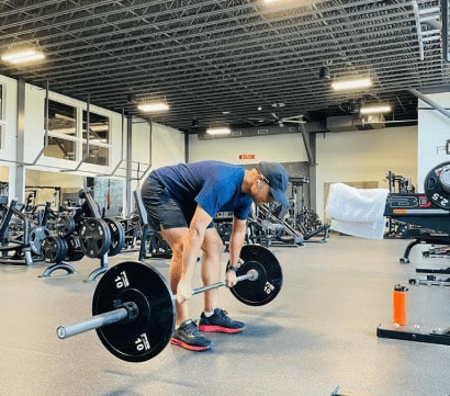Person lifting weights