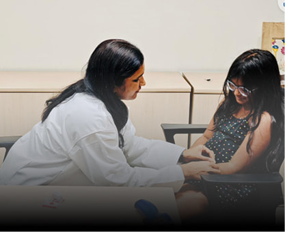 Child getting vaccinated