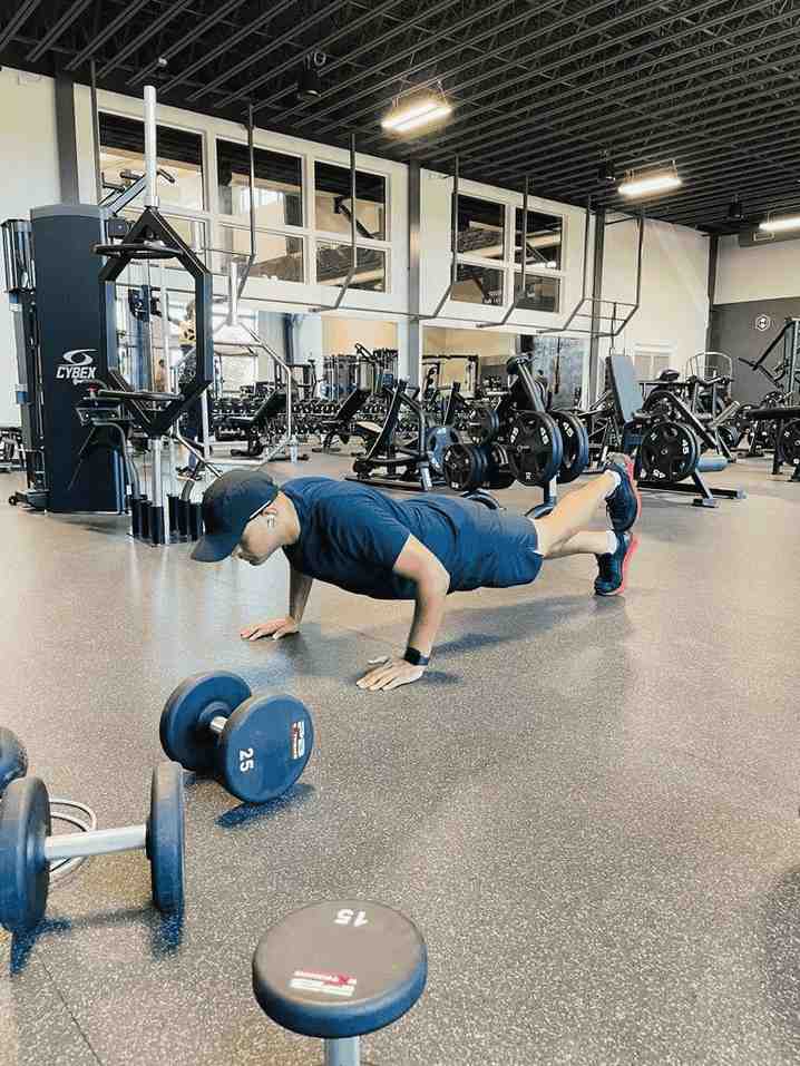 Person doing another pushup variation